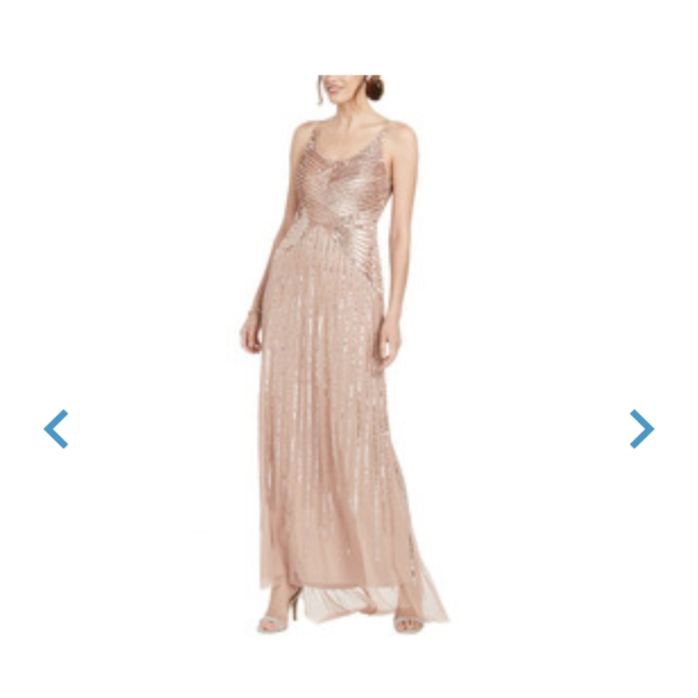 Tank beaded gown by adriana papell
